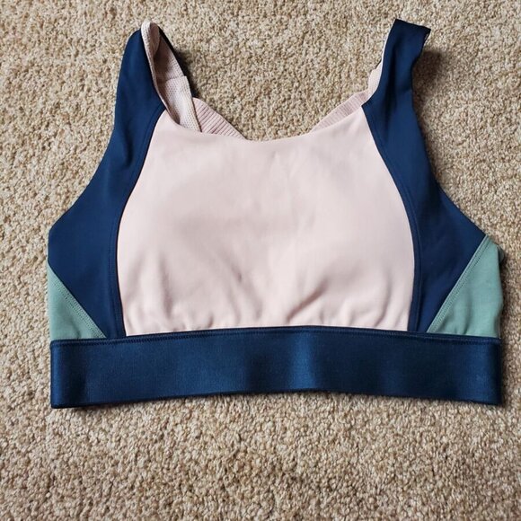 Athleta Color Block Power of She Sports Bra XL - Picture 6 of 8